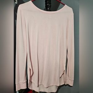 Zyia Long Sleeve Tee Light Pink size medium